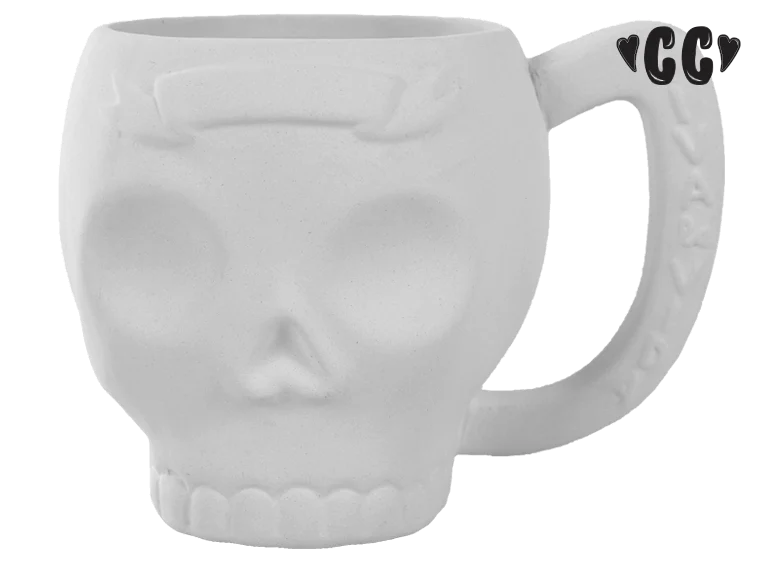 💜 Skull Mug with Banner