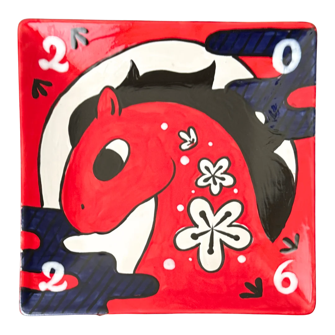 🍽️☕️💜🦞Sq Coupe Dinner Plate - Image 3